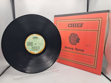 1972 Dewey Terry Chief Vinyl Album - TWS 104 - Unique Notebook Style Album Cover