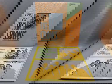 Lot of (2) Doo Wop Group Compilation Vinyl Albums - The Crows & The Harptones - Varying Conditions