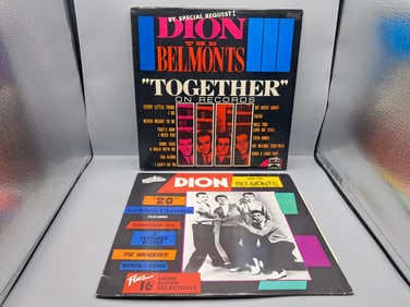 Lot of (2) Dion And The Belmonts Vinyl Albums - Varying Conditions