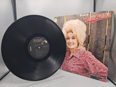 1976 Dolly Parton The Best of Dolly Parton Reissue Vinyl Album W/ Poster - APL1-1117