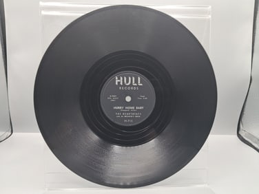 1956 The Heartbeats With Al Browne's Orchestra Hurry Home Baby/Darling How Long 78 RPM Record -