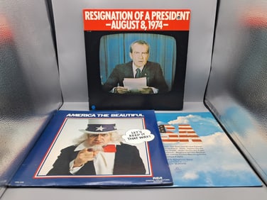 Lot of (3) Assorted United States Vinyl Albums - Varying Conditions