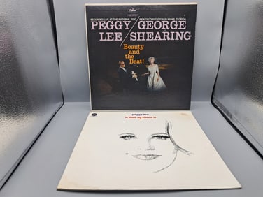 Lot of (2) Peggy Lee Vinyl Albums - Varying Conditions