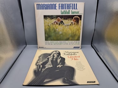 Lot of (2) Marianne Faithful Vinyl Albums - Varying Conditions
