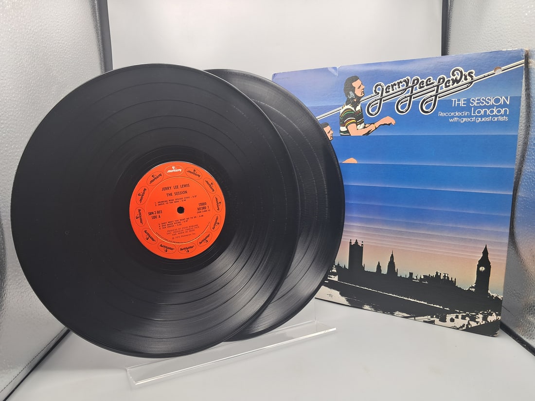 1973 Jerry Lee Lewis The Session Recorded In London With Great Guest Artists Vinyl Album - SRM-2-803 (1 of 16)