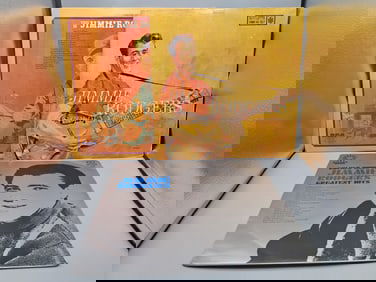 Lot of (3) Jimmie Rodgers Vinyl Albums - Varying Conditions