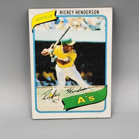 1980 Topps Rickey Henderson #482 Rookie HOF