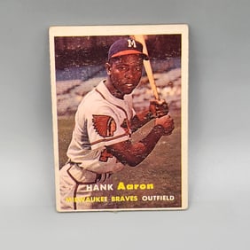 1957 Topps Hank Aaron #20 HOF