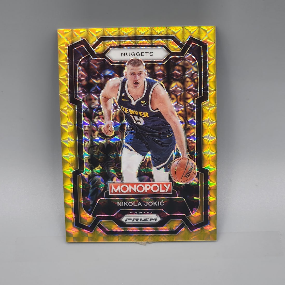 2023-24 Prizm Monopoly Nikola Jokic #1 Gold Prizm 27/49: 2023-24 Prizm Monopoly Nikola Jokic #1 Gold Prizm 27/49