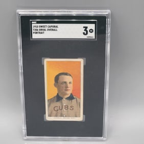 1909-11 T206 Orval Overall Portrait SGC 3