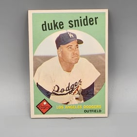 1959 Topps Duke Snider #20 HOF Sharp