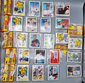 (14) 1988 Topps Rack Packs - All With HOFers on front or back - Most on front