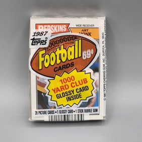 1987 Topps Football Cello Pack - Monk On Front (HOF)