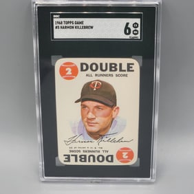1968 Topps Game Harmon Killebrew #5 SGC 6 HOF