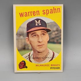 1959 Topps Warren Spahn #40 HOF - Blazer!!