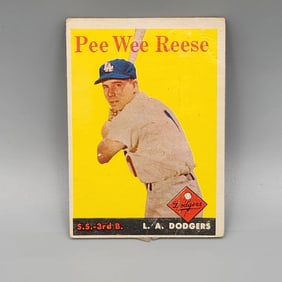 1958 Topps Pee Wee Reese #375 HOF