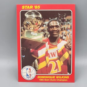 1985 Star Slam Dunk Supers Champion 5x7 Dominique Wilkins #10 HOF