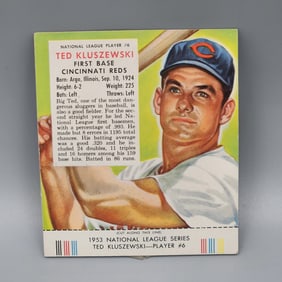 1953 Red Man Ted Kluszewski #6 With Tab