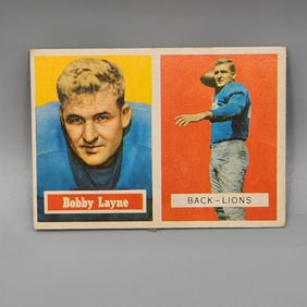 1957 Topps Bobby Layne #32 HOF