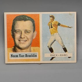 1957 Topps Norm Van Brocklin #22 HOF