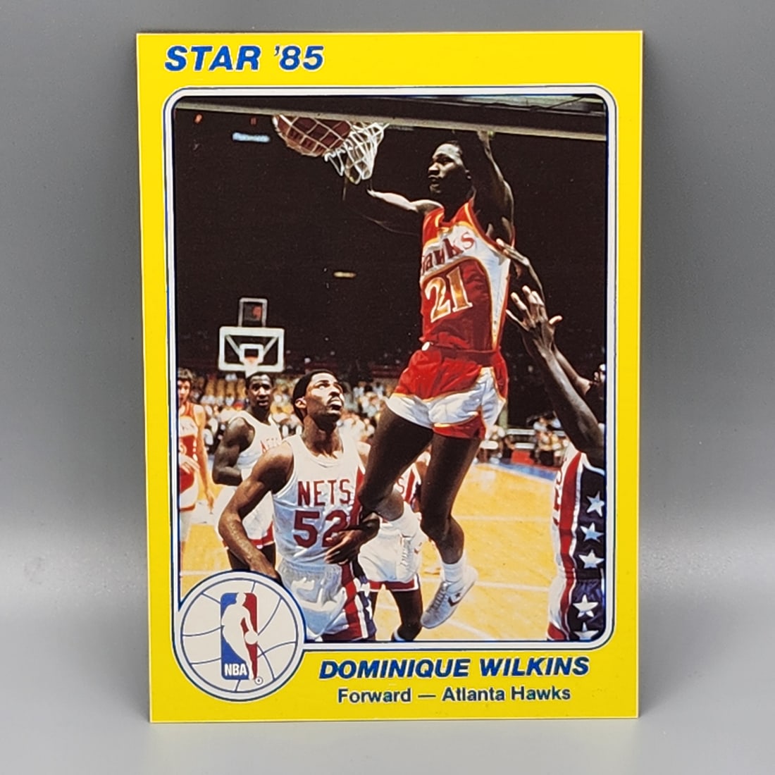 1985 Star Court Kings Dominique Wilkins Super 5x7 #2 HOF: 1985 Star Court Kings Dominique Wilkins Super 5x7 #2 HOF
