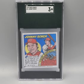 1979 Topps Comics Johnny Bench #21 SGC 3 HOF - Low Pop!