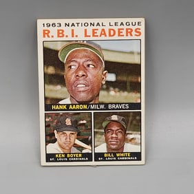 1964 Topps RBI Leaders #11 HOF - Hank Aaron