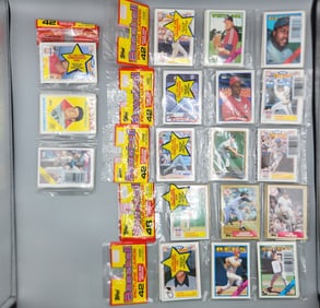 (6) Topps Baseball Rack Packs (1) 1987,(3) 1988, (2) 1989