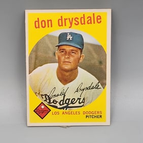 1959 Topps Don Drysdale #387 Sharp!