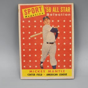1958 Topps Mickey Mantle #487HOF