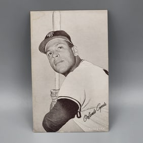 1962 Exhibits Stats Back Orlando Cepeda HOF