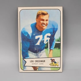 1954 Bowman Lou Creekmur #85 HOF Short Print