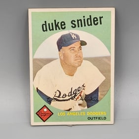 1959 Topps Duke Snider #20 HOF Sharp