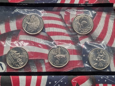 1999-D U.S. State Quarters 5 Coin Set, First Year for State Quarters.
