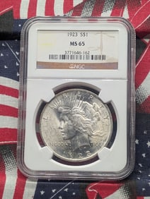 1923 P Peace 90% Silver Dollar NGC MS 65 3771646