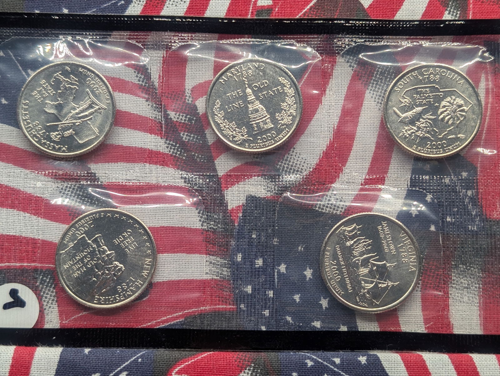 2000-D U.S. State Quarters 5 Coin Set (1 of 2)