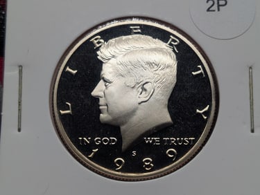 1989-S Proof Kennedy Half Dollar