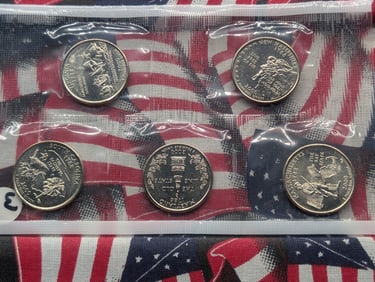 2000-P U.S. State Quarters 5 Coin Set