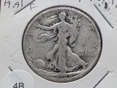 1929 D 90% Silver Walking Liberty Half Dollar