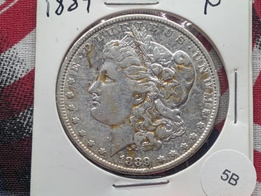 1889 P Morgan Dollar, 90% Silver