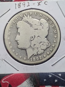 1892 CC Morgan Dollar, 90% Silver