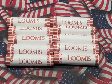 Ten Rolls of 2025 BU Lincoln Shield Cents - 500 Coins Total