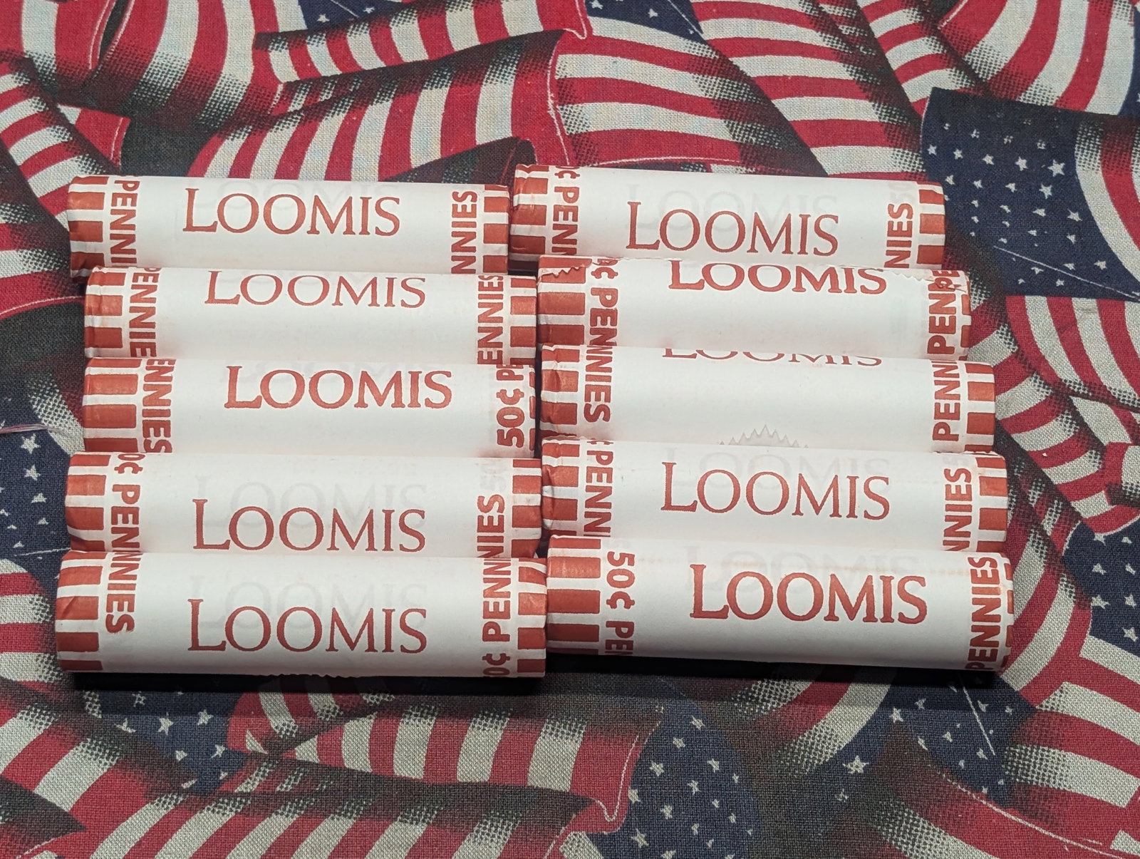Ten Rolls of 2025 BU Lincoln Shield Cents - 500 Coins Total: Ten Rolls of 2025 BU Lincoln Shield Cents - 500 Coins Total