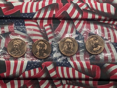 (4) 2009 Presidential Spouse Bronze Medal Set