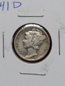 1941-D Mercury Dime, 90% Silver