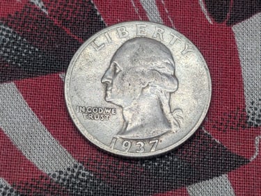 1937-D Semi-Key Date Washington Quarter. 90% Silver