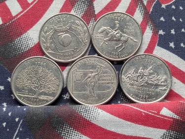 (5) 1999 Washington State Quarters, First Year for the State Quarters