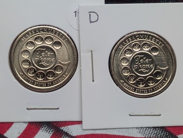 2020 P & D Uncirculated American Innovation Dollar, Massachusetts (MA)