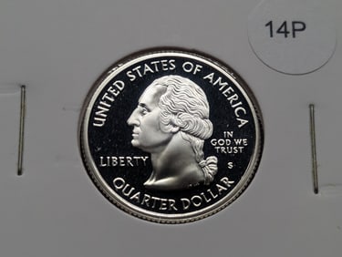 2006-S 90% Silver Proof State Quarter, Nebraska (NE) "Chimney Rock"