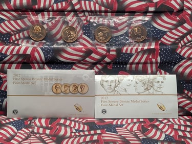 2012 Presidential Spouse Bronze Medal Set in OGP w/COA